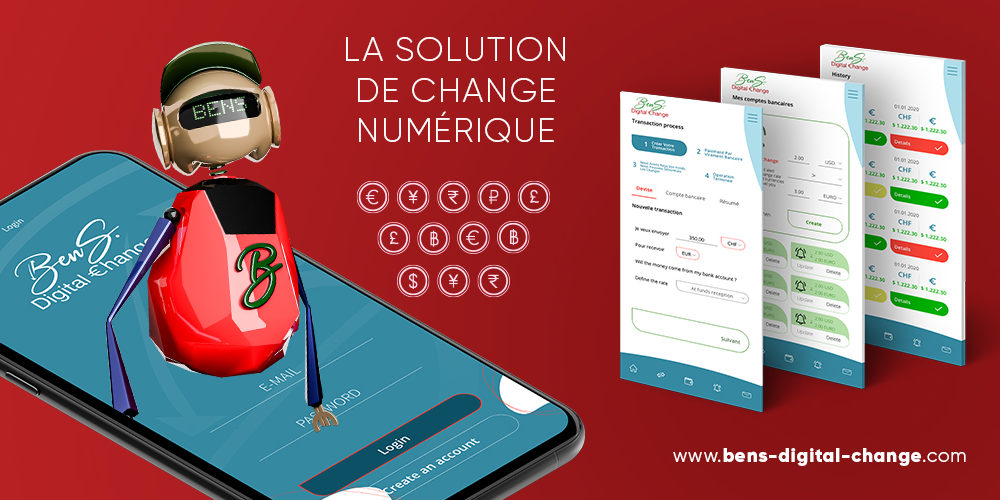 Convertir franc suisse euro avec Bens Digital